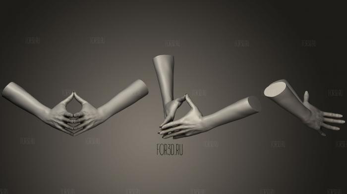 Женские руки 2 3d stl модель для ЧПУ